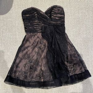 ABS Allen Schwartz Black Lace Mini Dress